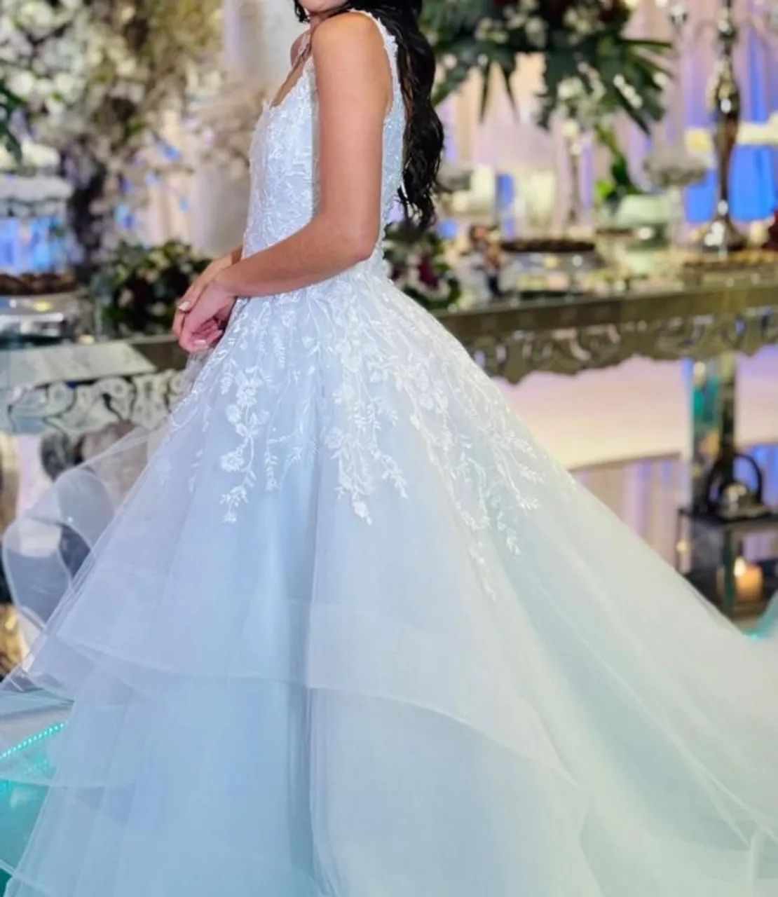 Vestido de noiva e véu - Foto 3