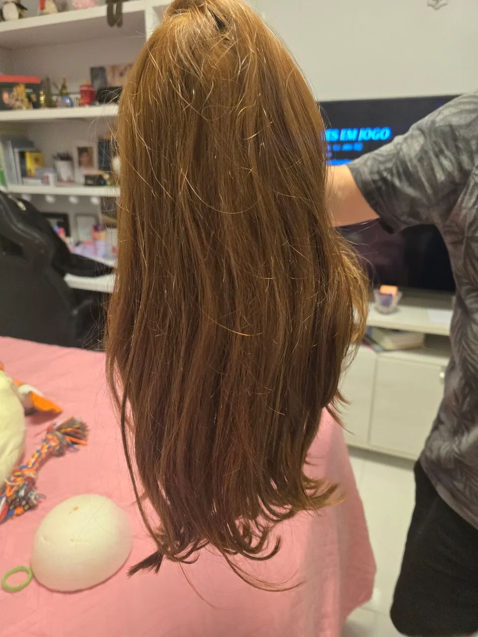 Peruca de cabelo verdadeiro não é lace - Foto 3