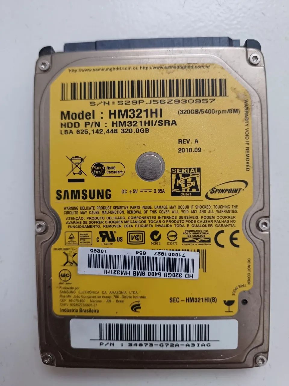 Hd Samsung 320GB 2.5 notebook  - Foto 5