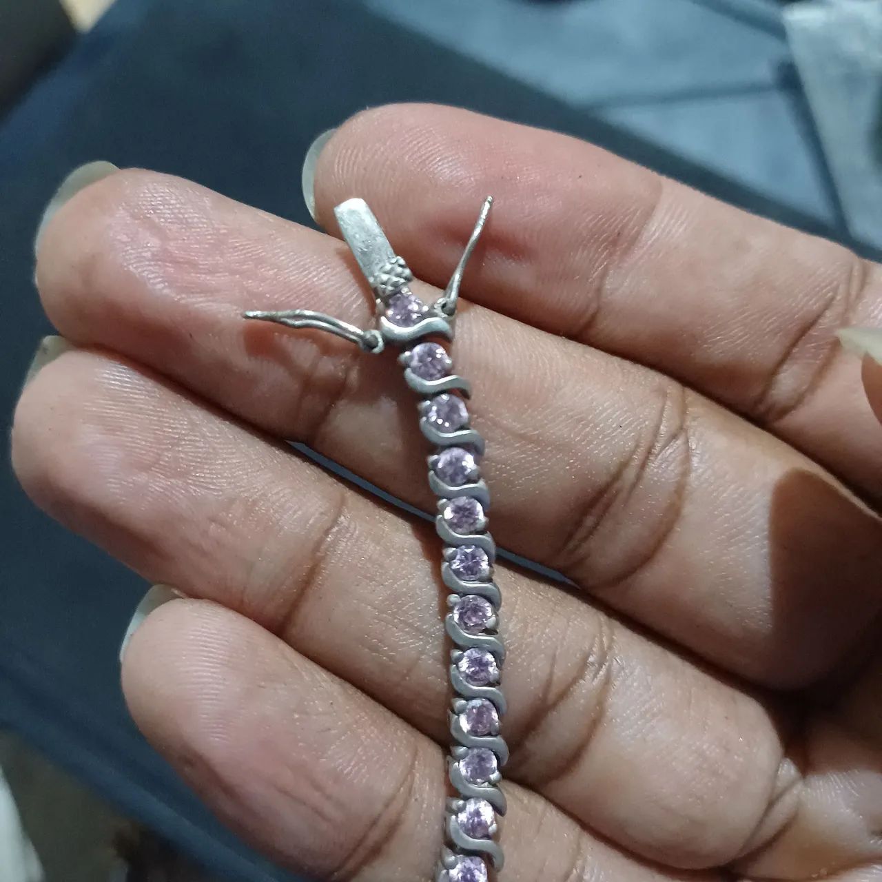 Pulseira riviera em prata 925 - Foto 4