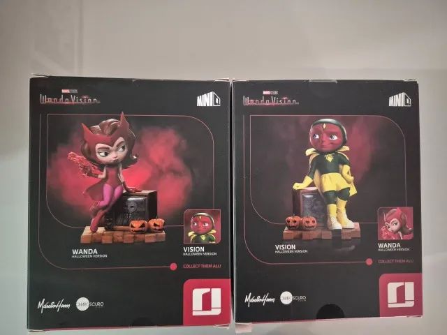 Figure - Minico Wanda & Visão - Versão De Halloween - Iron Studios - Foto 2