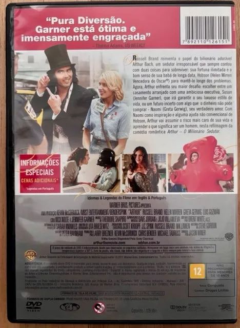 DVD FILME ARTHUR O MILIONAIRO IRRESISTIVEL - Foto 3
