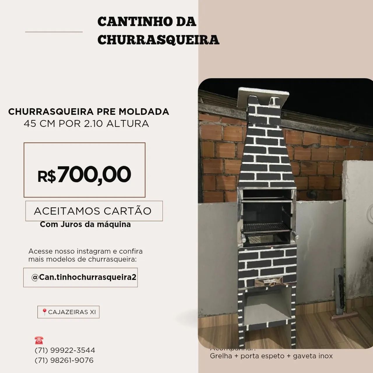 Churrasqueira pre moldada