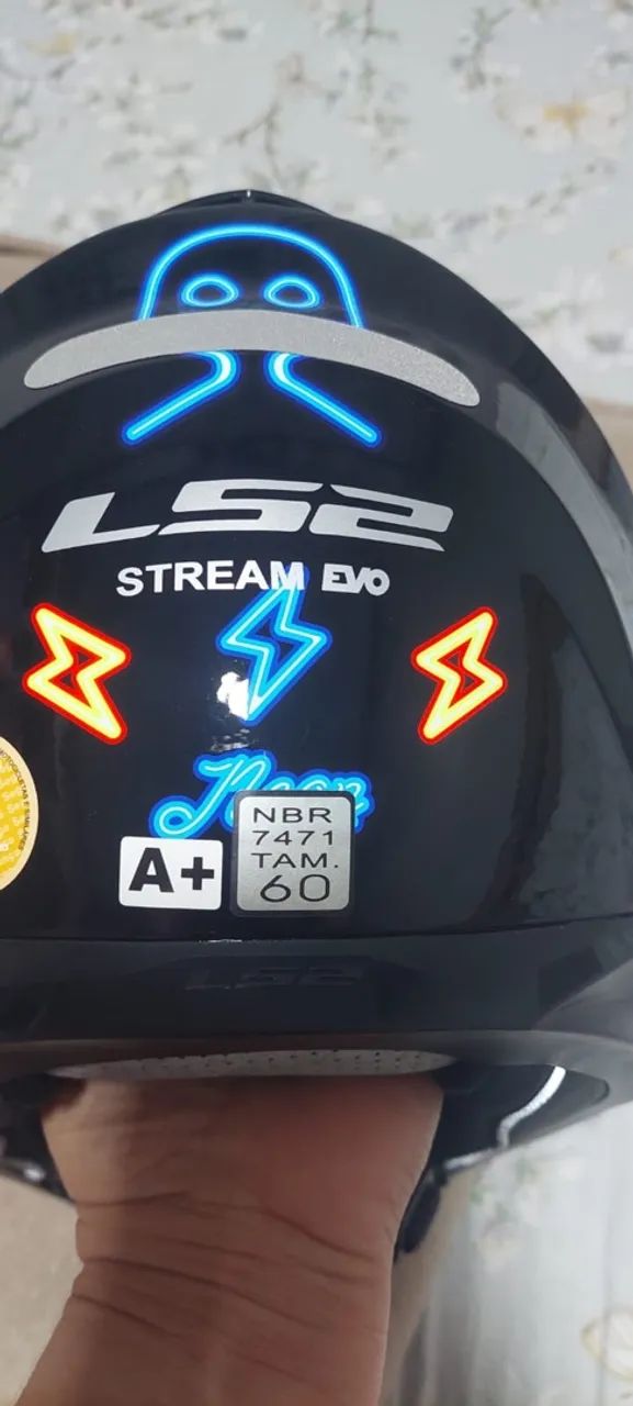 Capacete LS2 Stream Evo (FF320) tamanho 60 - Foto 3