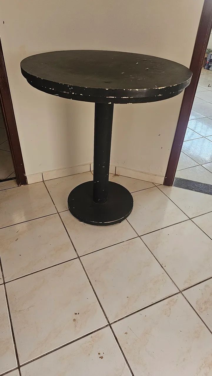 Mesa madeira redonda 