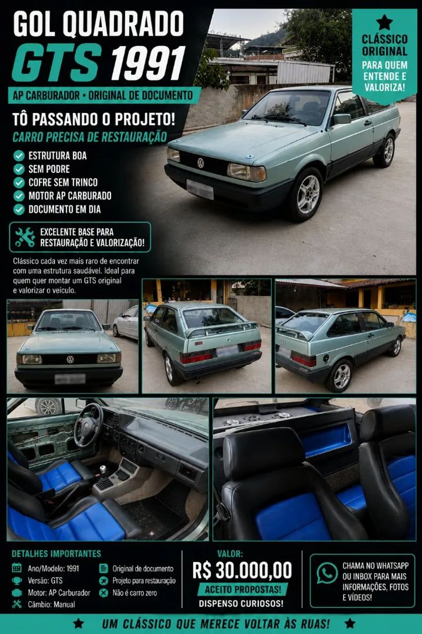 Volkswagen Gol Gol GT/GTS 1.8 1991