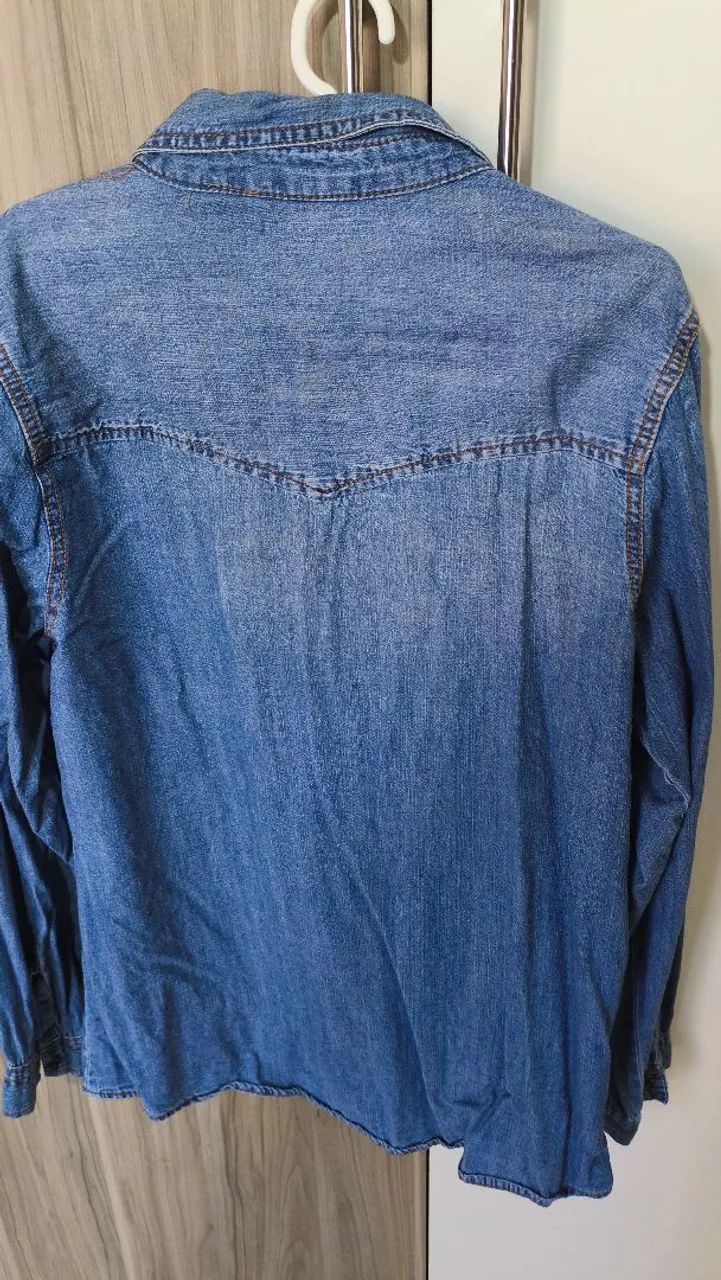 Camisa manga longa Jeans  - Foto 2