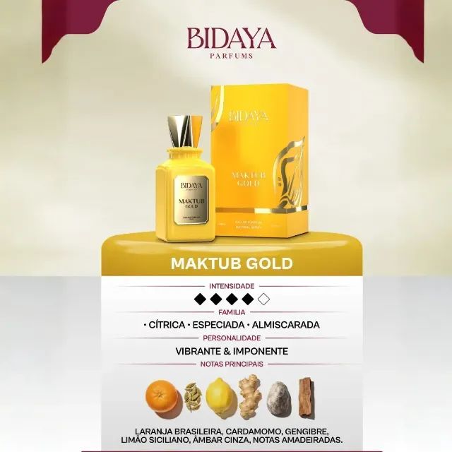 Perfume Árabe Maktub Gold Bidaya (100ml) - Foto 4
