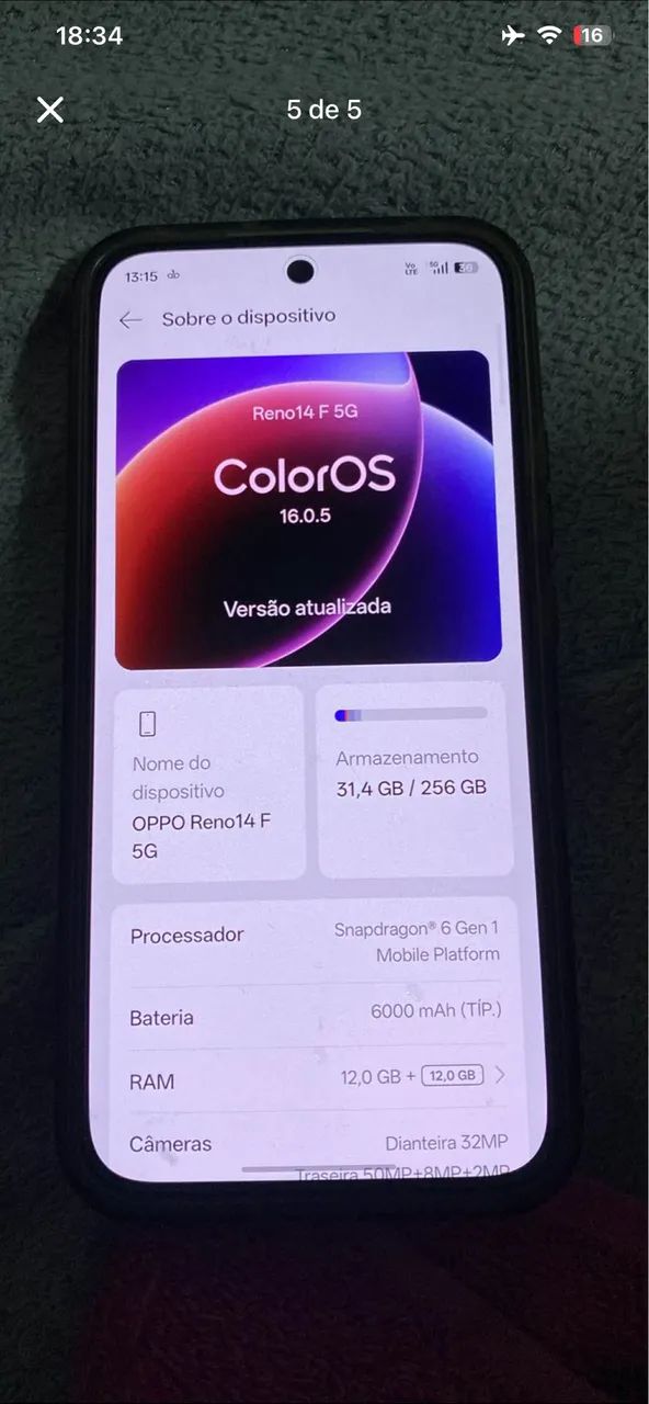 OPPO RENON14 F 5G - 256 - Foto 5