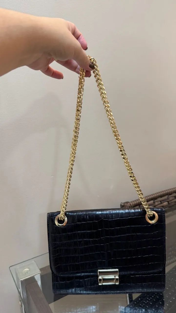 Bolsa de couro Croco Marca UZA - Foto 2