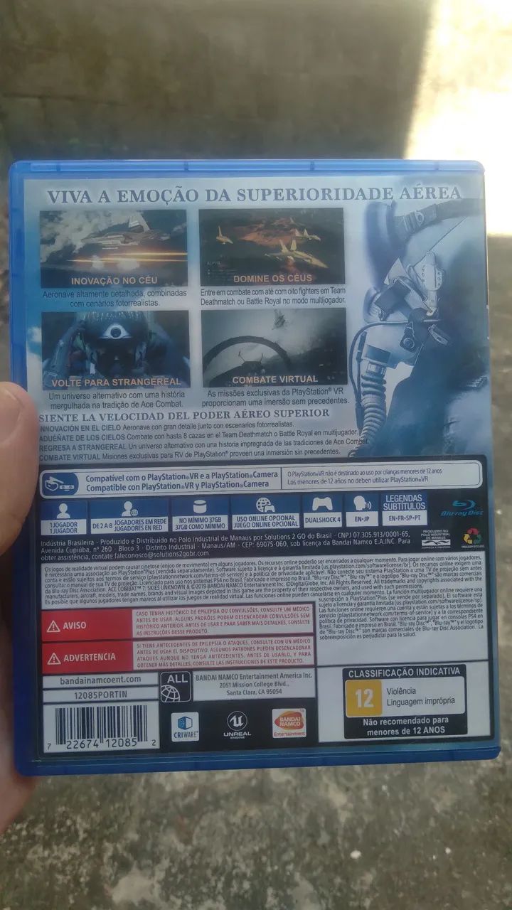 Ace Combat 7 Skyes Unknown PS4 extremamente bem conservado funcionando perfeitamente.  - Foto 4