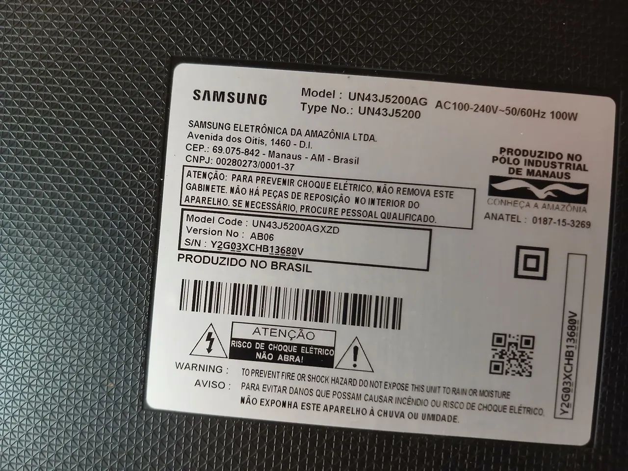 Tv Samsung 43 com defeito  - Foto 4