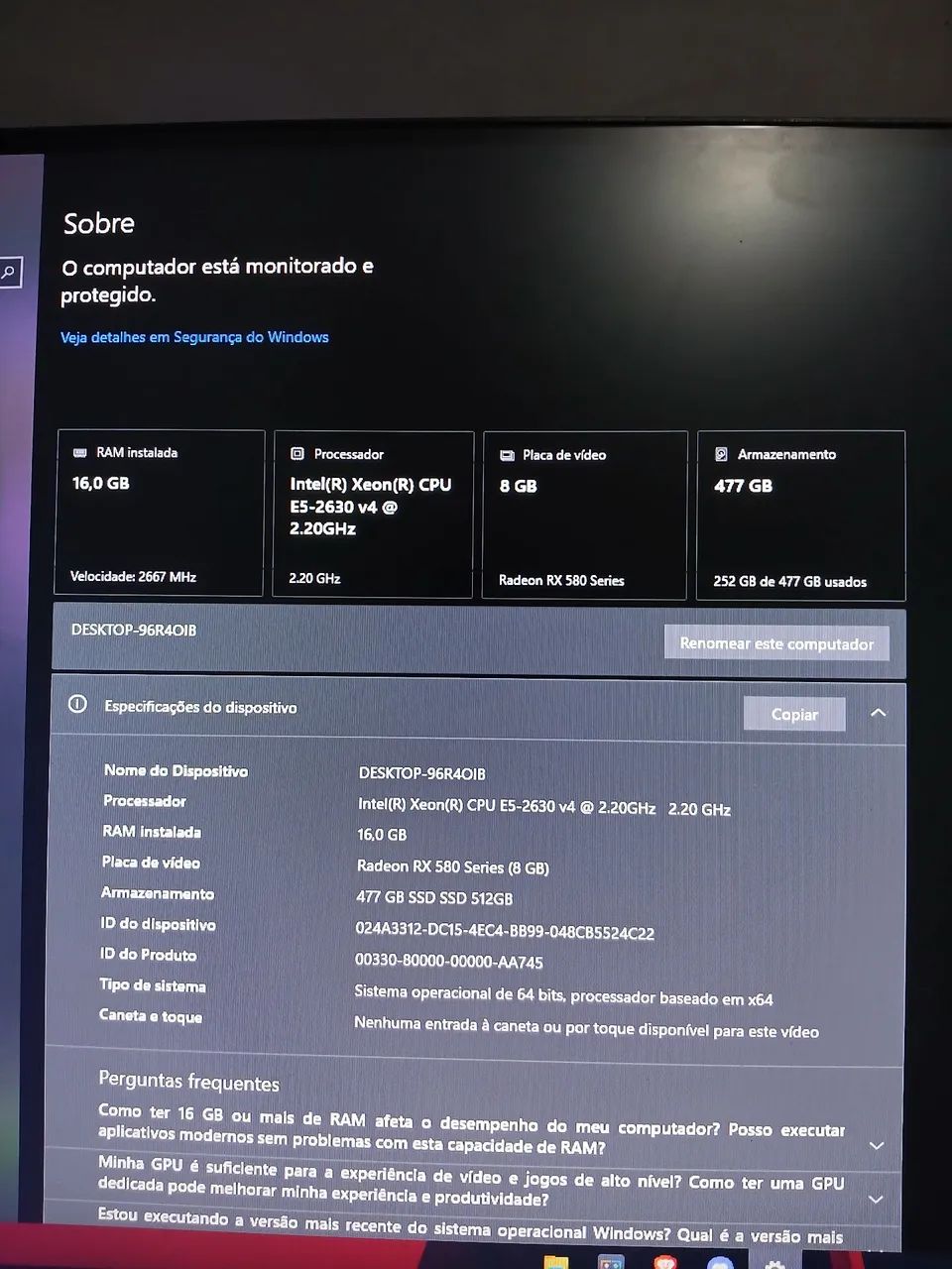 PC GAMER XEON + RX 580 - Foto 5