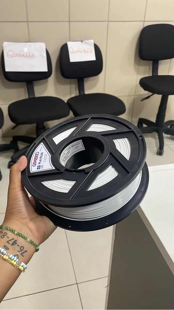 Filamento branco PLA GTMAX  - Foto 2