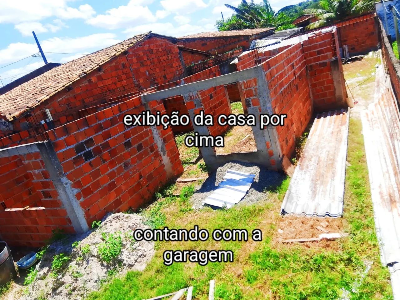 Vendo esse terreno com boa parte da casa construída  - Foto 2