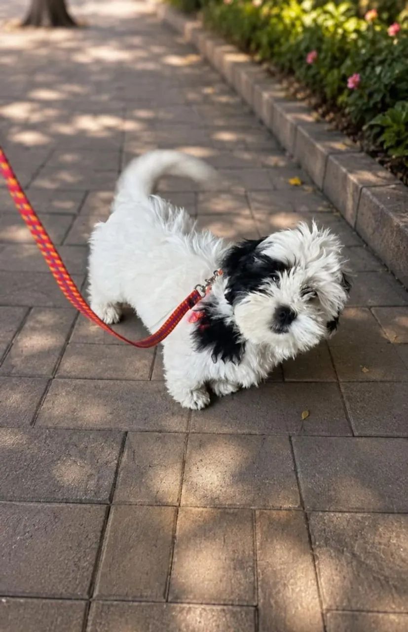 Filhote de LHASA APSU  machinho pirata. - Foto 3