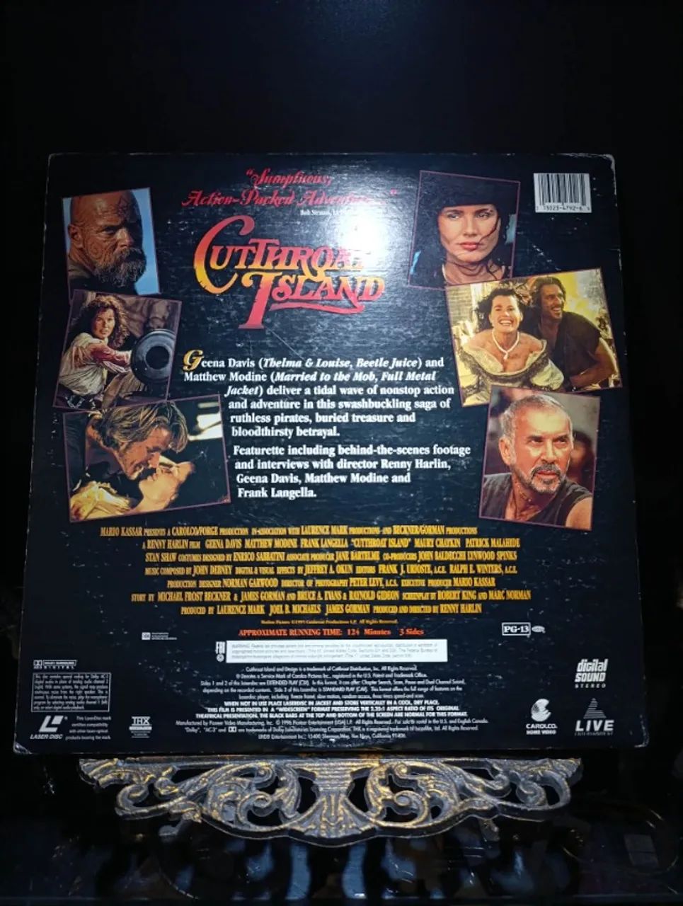 Laserdisc Cuttrhoat Island - Foto 5