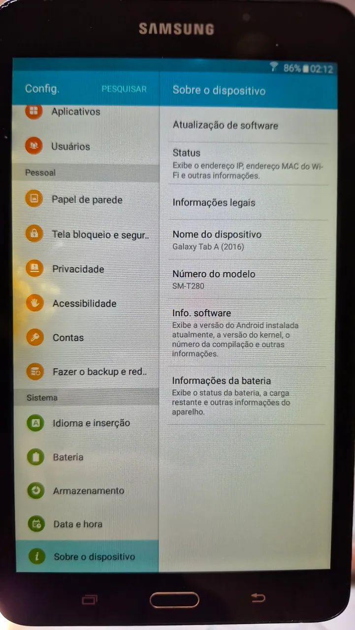 Tablet Tab A 2016 - Foto 5