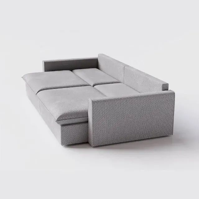 Sofá Cama 3 Lugares Linho - Ideal Para Sala  - Foto 3