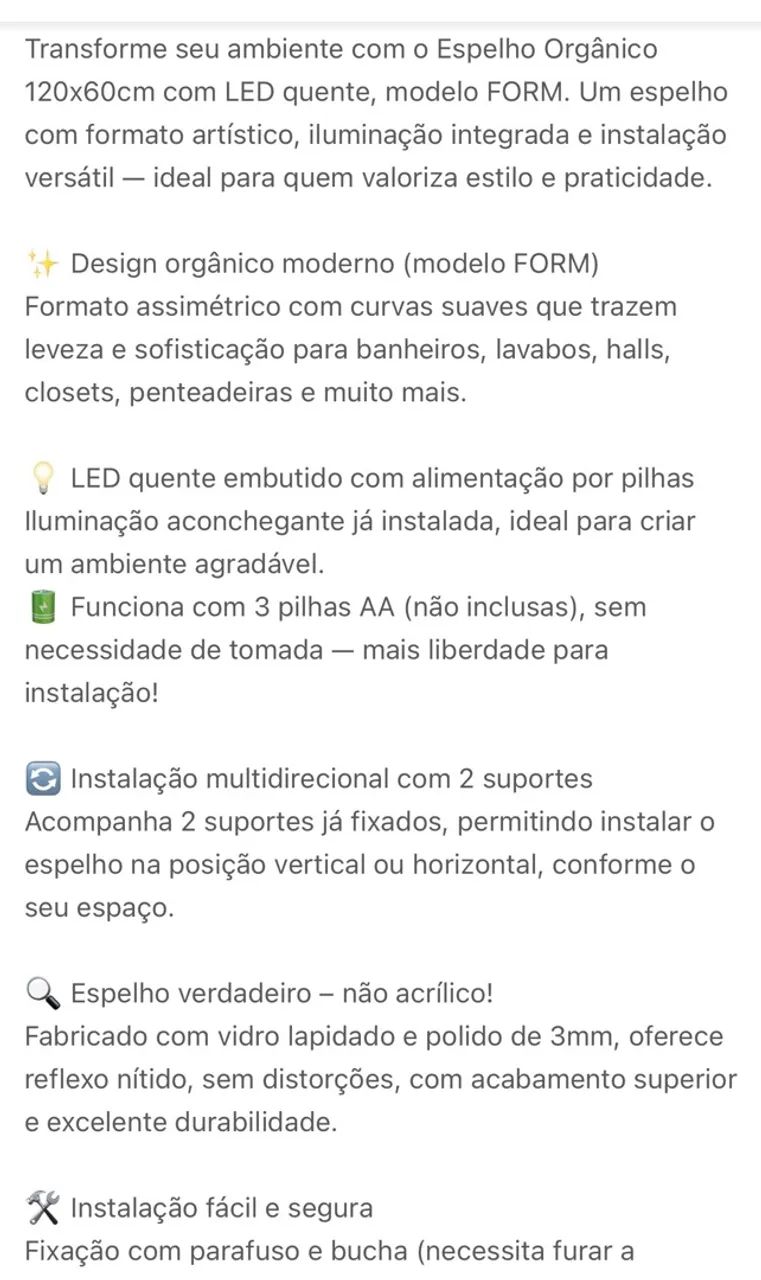 Espelho lindo com led  - Foto 4