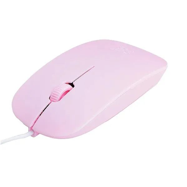 Mouse com Fio Optico USB 1200 DPI Ergonomico para PC e Notebook Rosa - Maxprint Surface - Foto 5