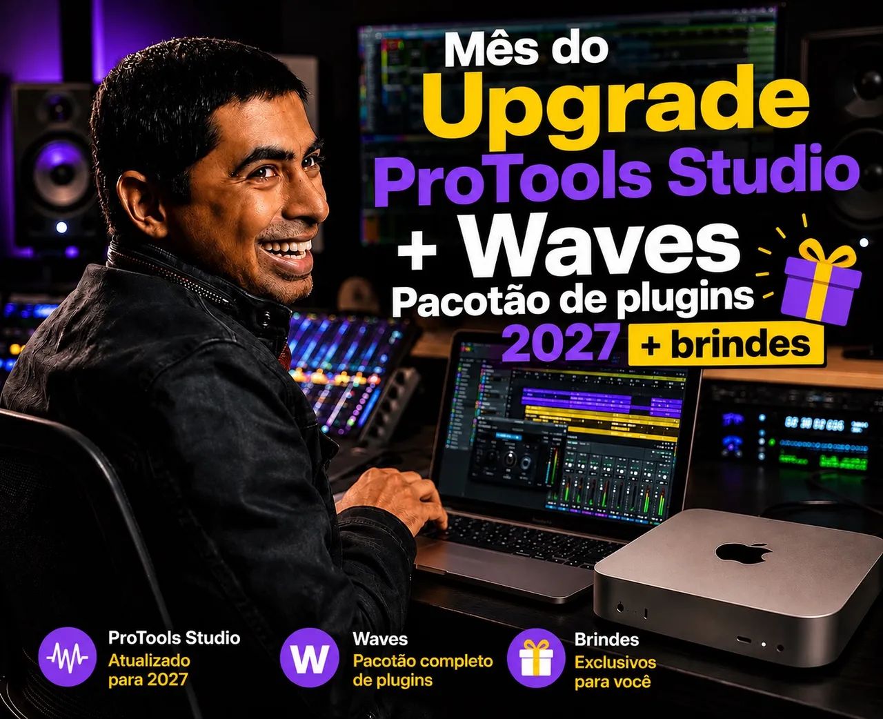 ProTools Perpétuo + pacote de plugins mix e master 