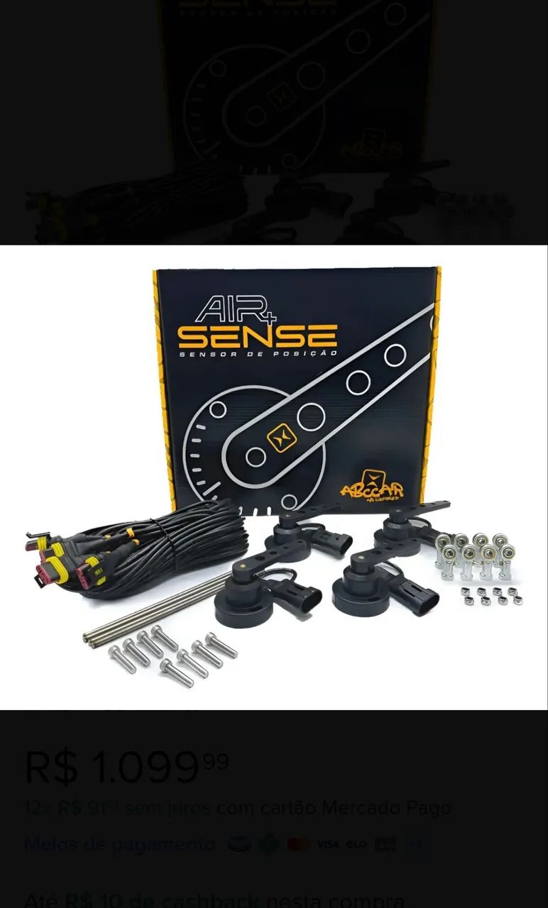 Kit Suspensão a ar completa - com SENSOR Abccar  - Foto 4