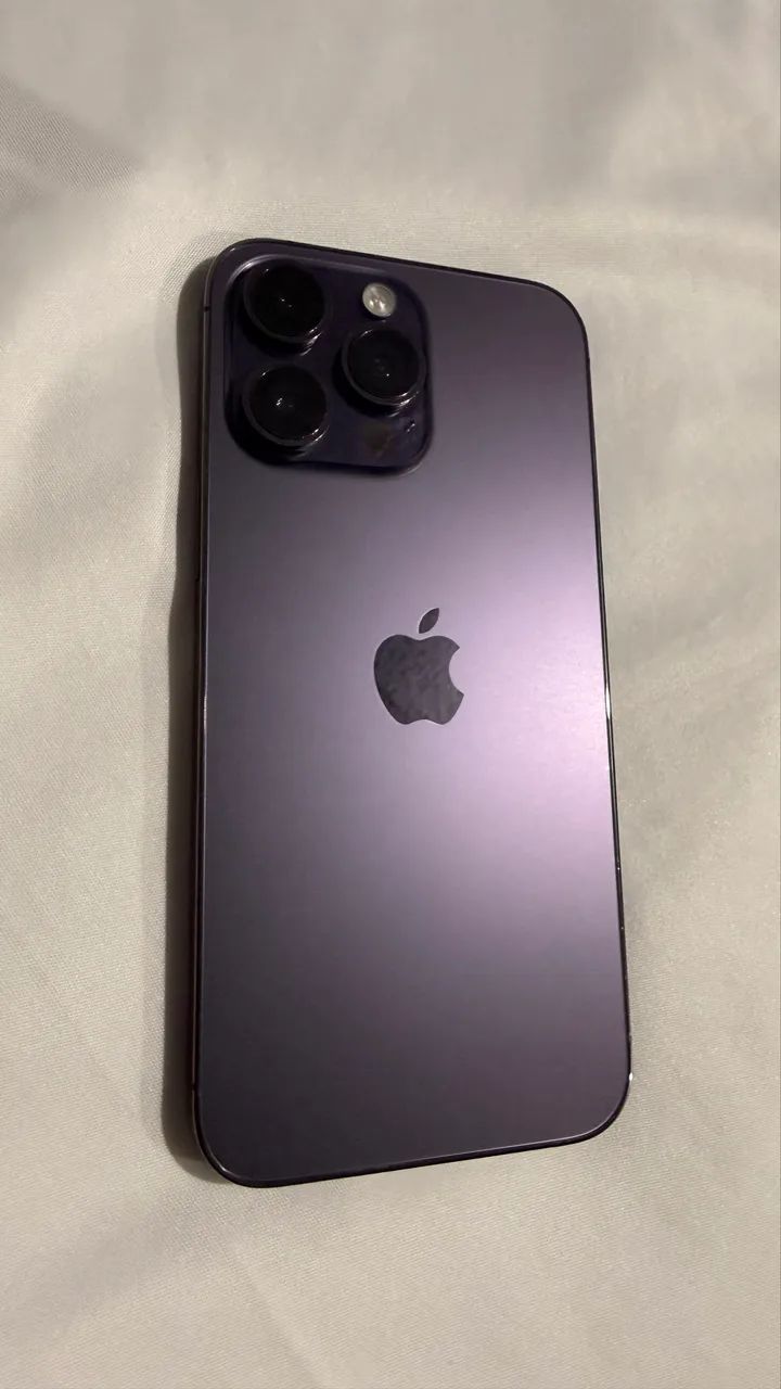 IPhone 14 Pro Max Roxo completo com caixa. - Foto 3