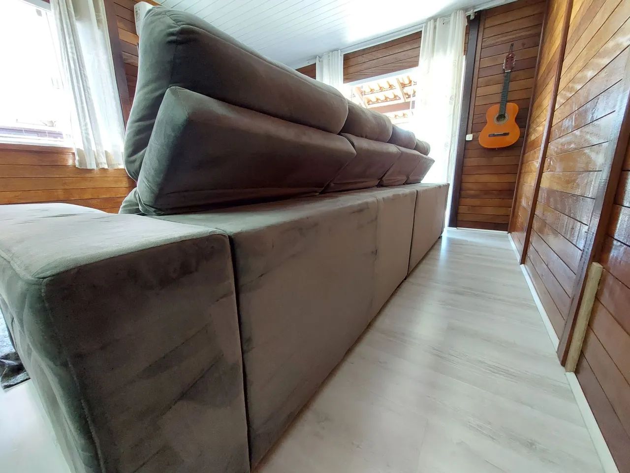 Sofá retrátil reclinável com chaise  - Foto 3