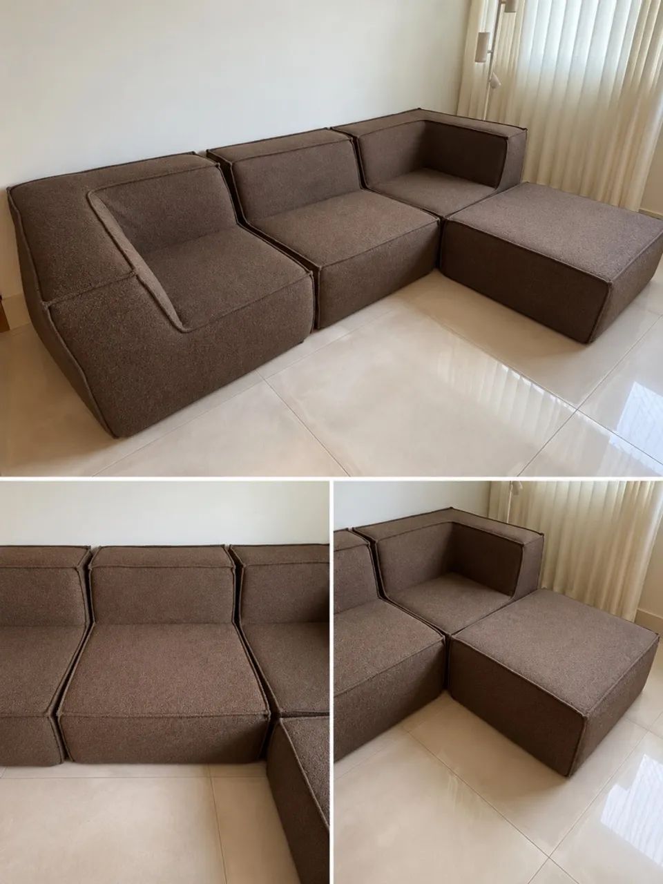 VENDO SOFÁ INFLOW - BOUCLÉ PLUS - POUQUÍSSIMO USADO