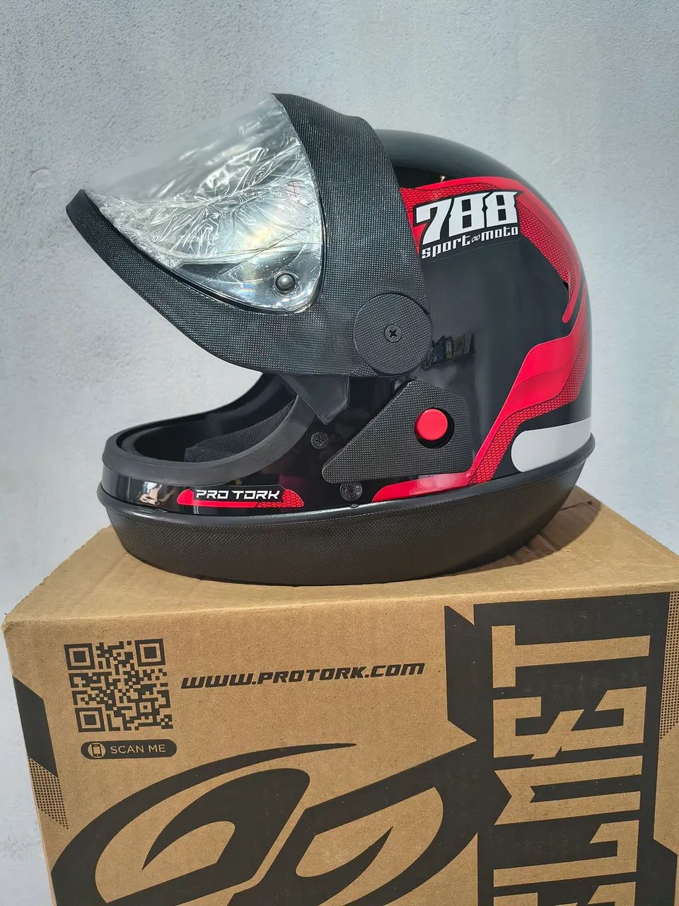 Capacete 788 Vermelho Tam 56 e 58