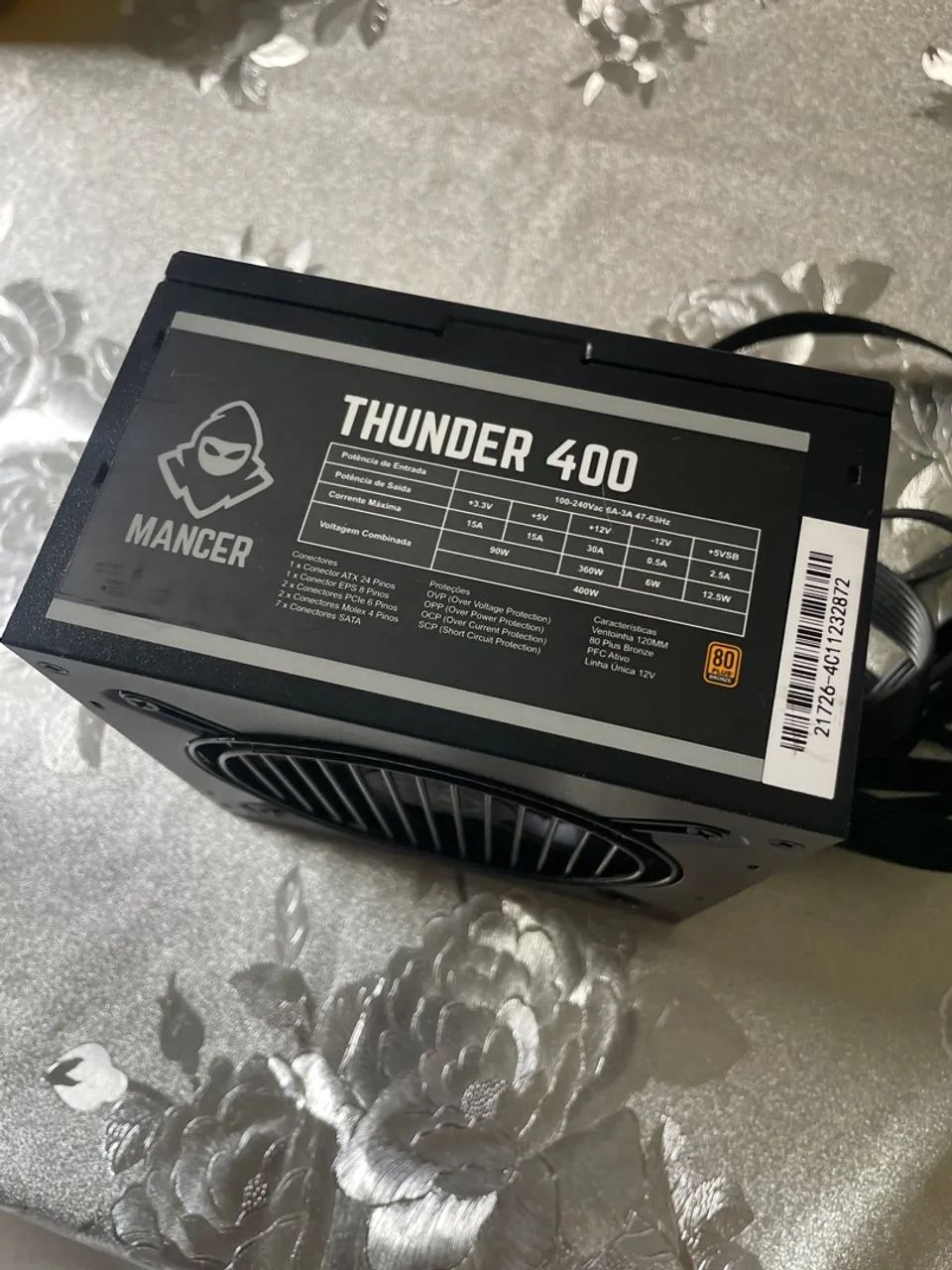 Fonte Thunder Mancer 400 80 Plus Bronze 