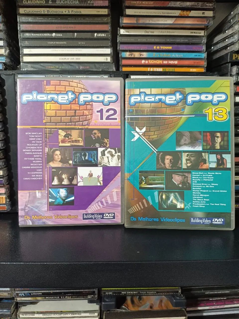 Lote DVD de clipes Planet Pop vol 12 e 13