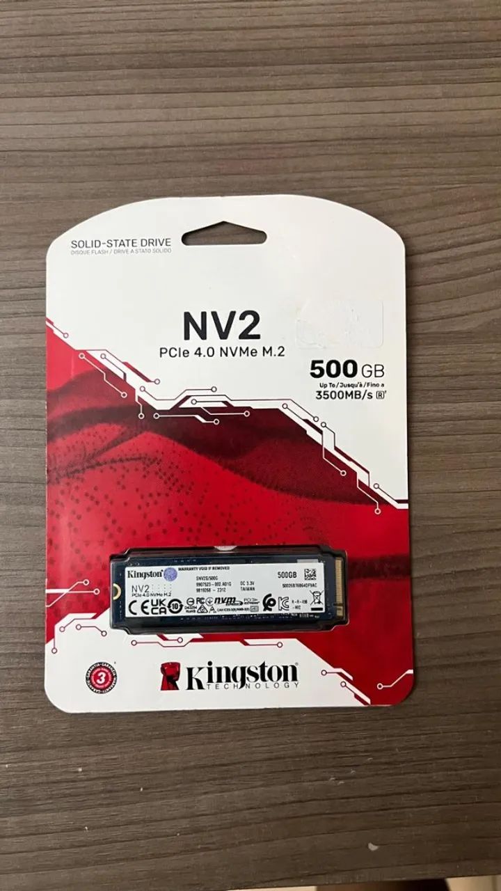 SSD 500GB Kingston - Armazenamento - Ernesto Geisel, João Pessoa