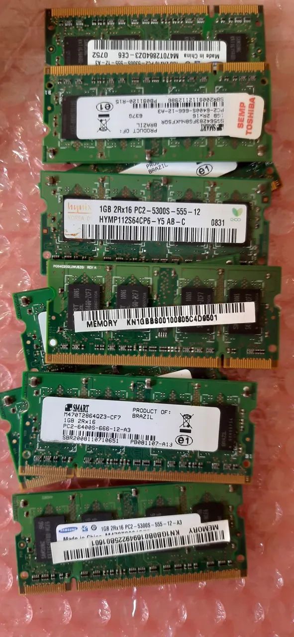 Memória ddr2 1gb notebook 