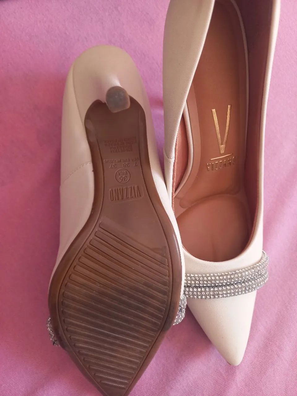 Sapato Vizzano Branco off - Foto 5