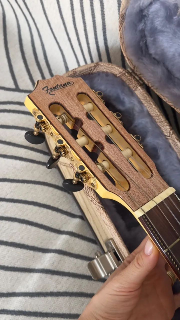 violão clássico fontana luthier nylon com case - Foto 4