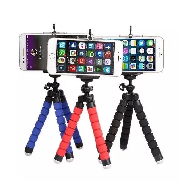 Mini Tripé Flexível De Mesa Suporte Para Celular Universal - Foto 2