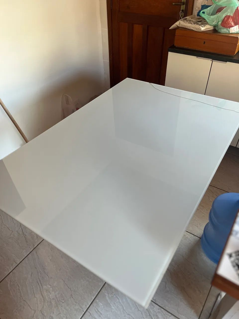 Mesa de Jantar VIDRO 1,20m x 0,80m C/ AVARIA - Foto 3