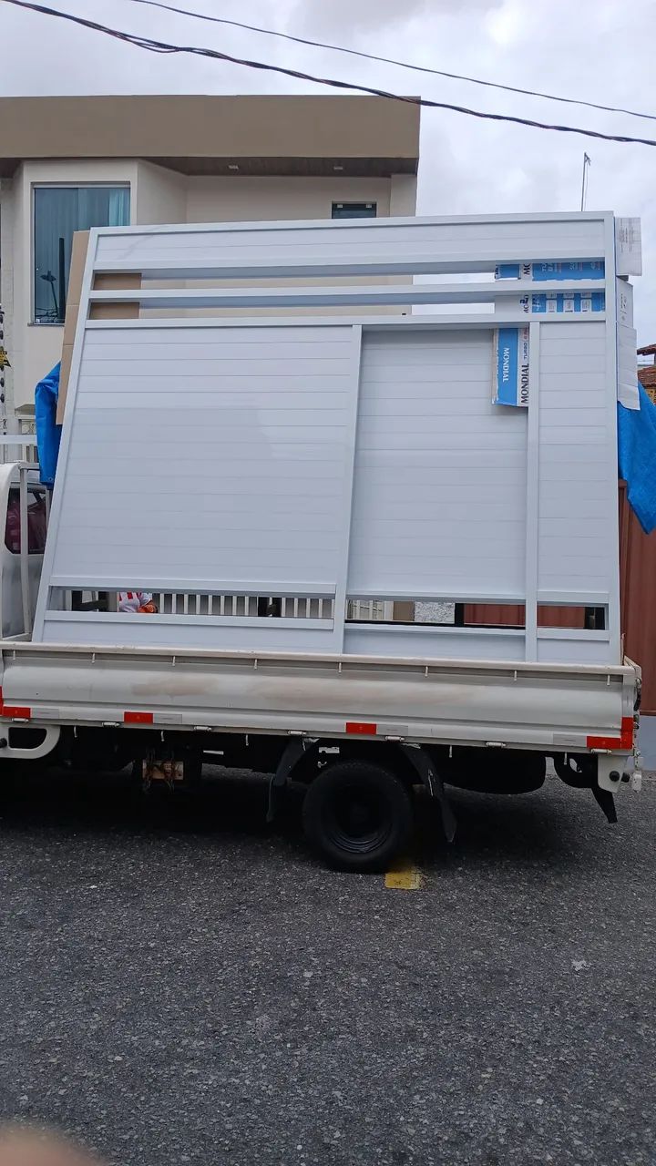PORTÕES PORTAS JANELAS EM ALUMÍNIO FOSCO BRANCO PRETO FABRICAMOS SOBRE MEDIDAS  - Foto 4