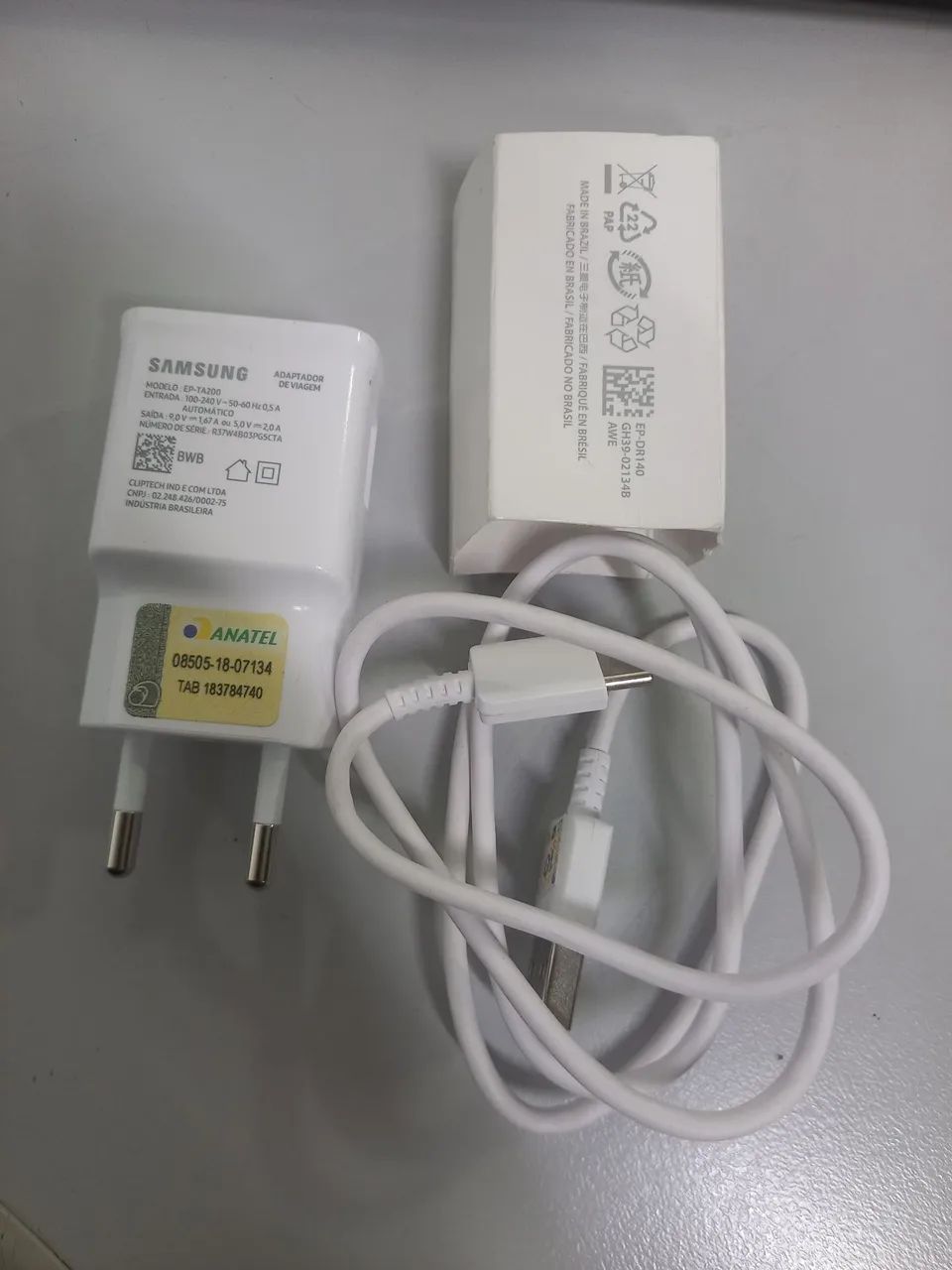 Carregador Samsung turbo original tipo C com cabo - Foto 2