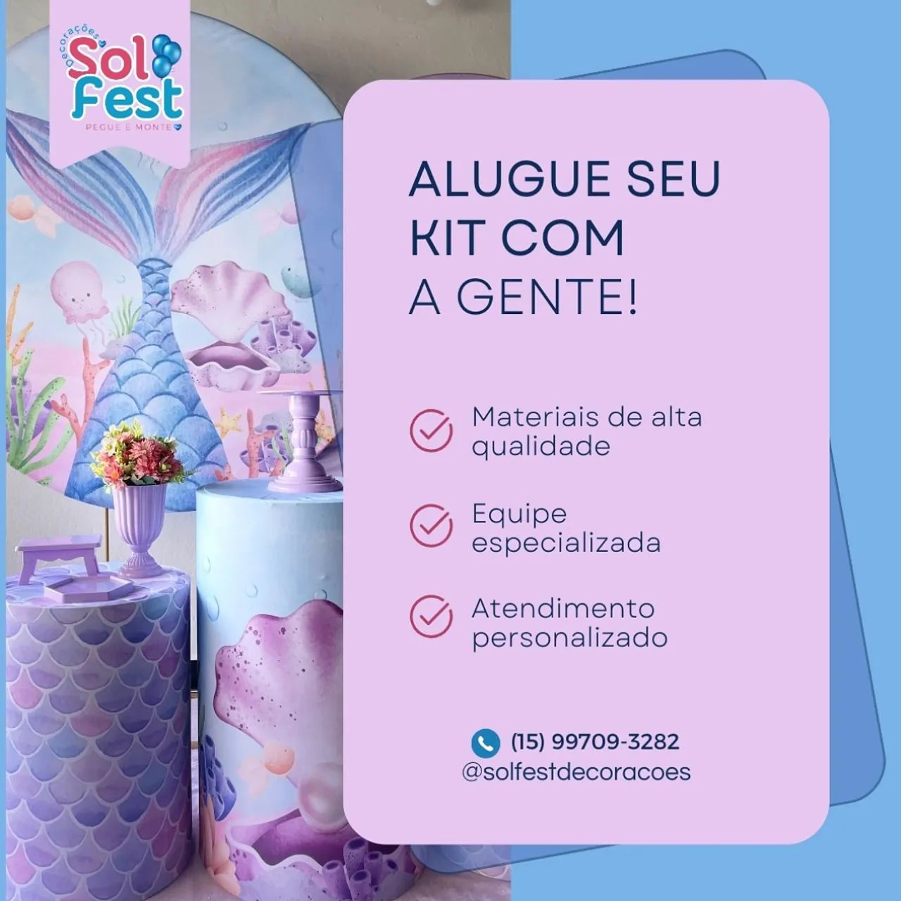 Pegue e Monte Sol Fest Decorações  - Foto 4