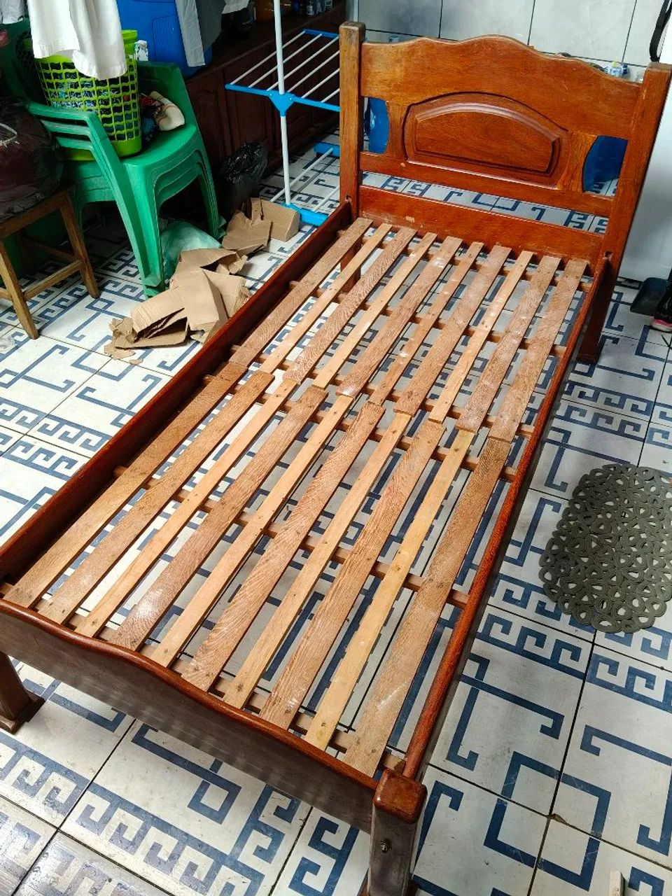 Cama De madeira de Solteiro e Colchão  - Foto 5