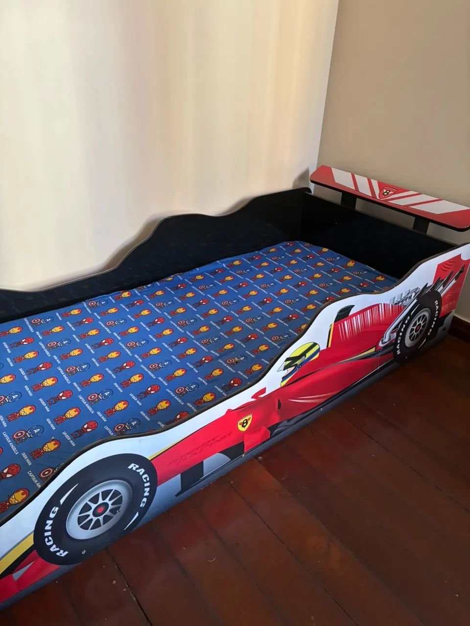 CAMA COMPLETA INFANTIL HOTWEELS 