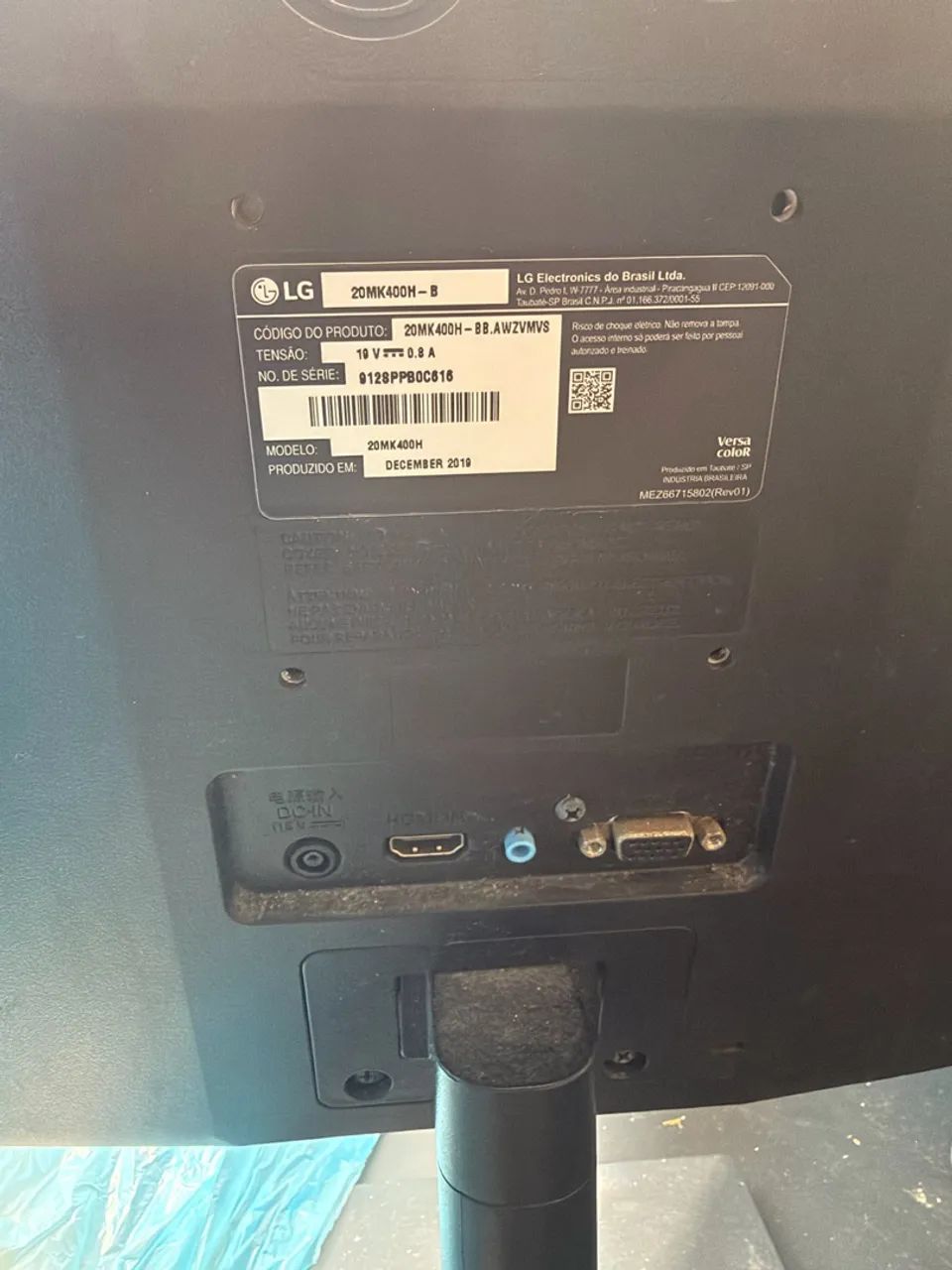 Tela Monitor 20 polegadas 