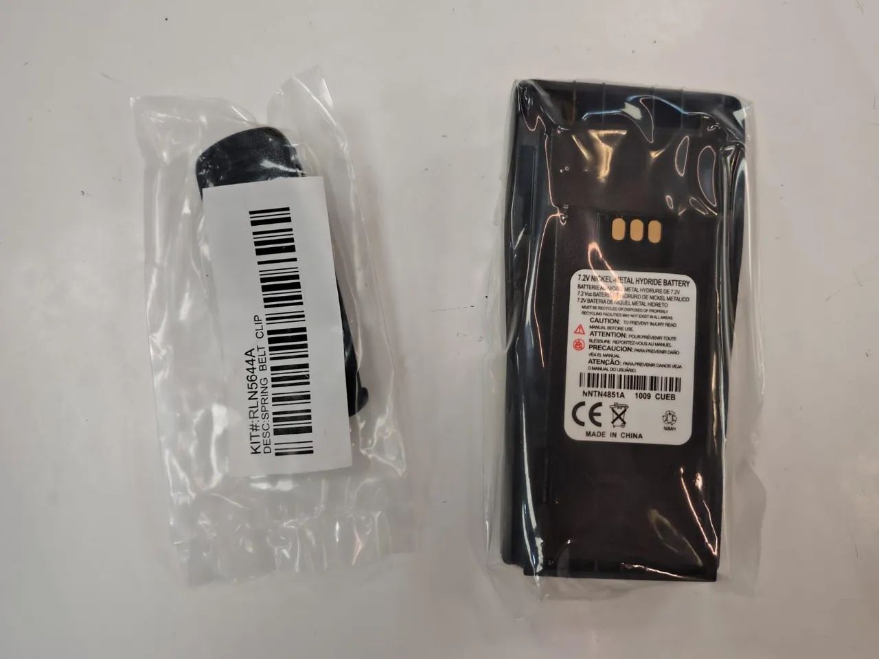 Bateria NiMH nova para Rádio Comunicador HT Motorola EP450 DEP450 Clipe de cinto - Foto 2