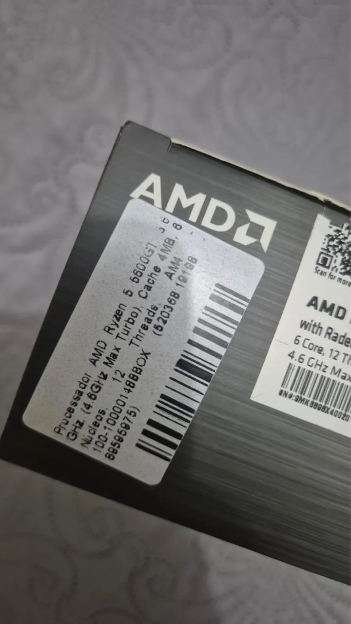 Vende-se Processador AMD ryzen  5 5600 Gt - Foto 2