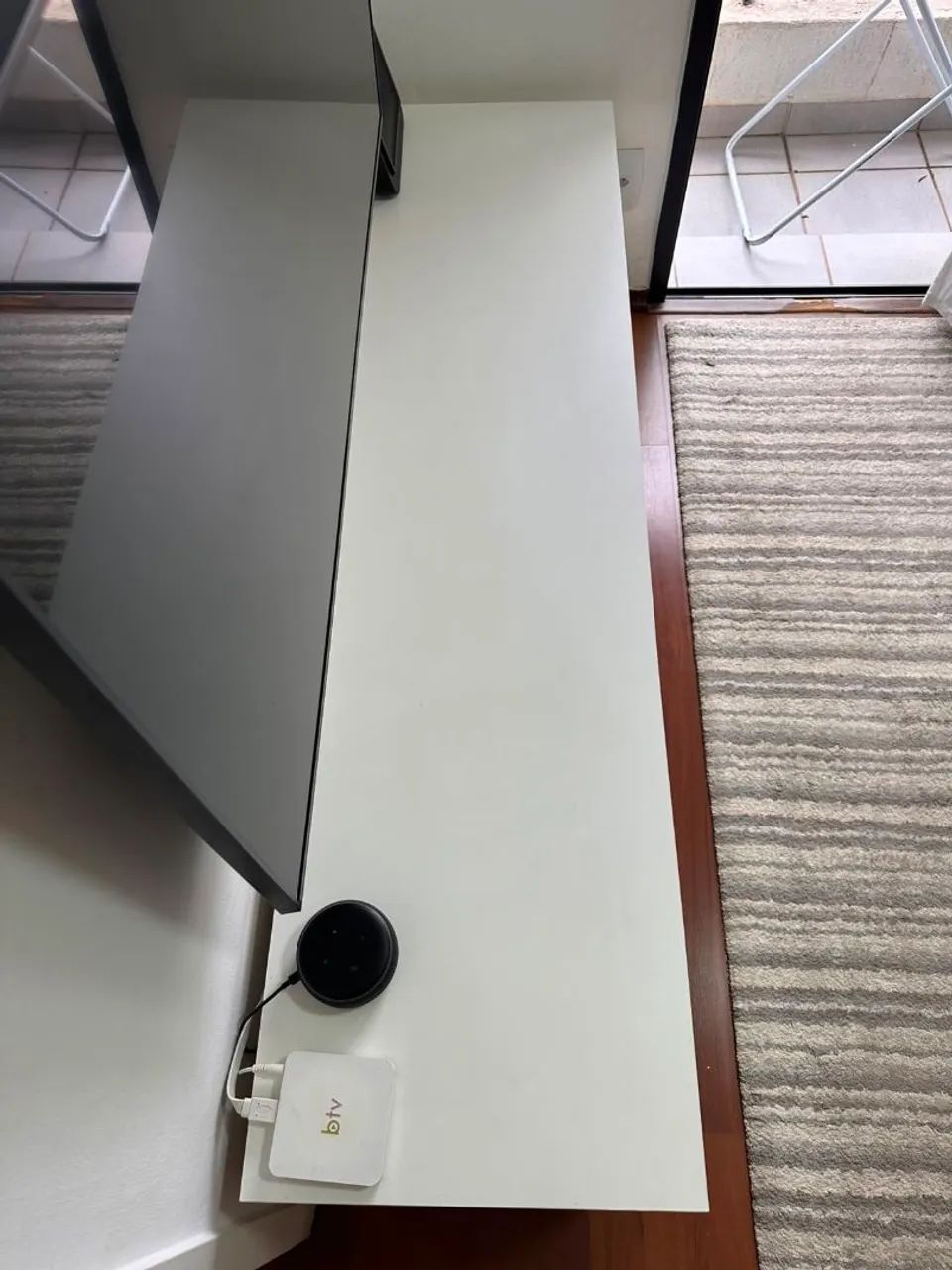 Rack Branco Moderno Com 2 Gavetas - Foto 4
