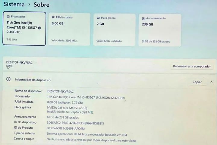 NOTEBOOK LENOVO V15 G2 - Foto 2
