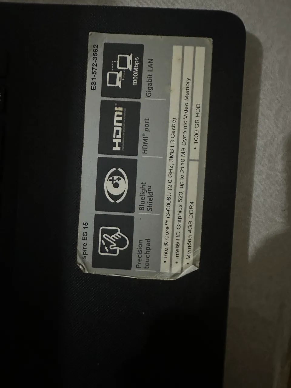 Notebook Acer Aspire ES 15 - Foto 3